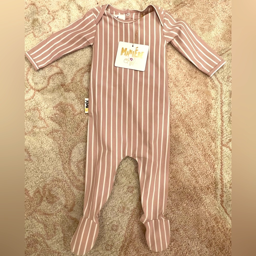Maniere baby one piece footie NWT 9M